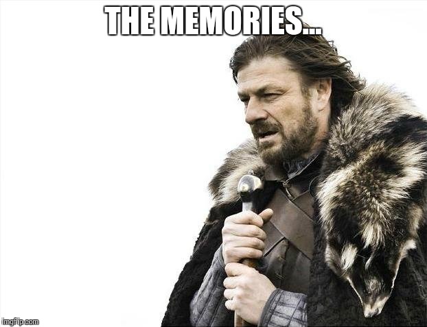 Brace Yourselves X is Coming Meme | THE MEMORIES... | image tagged in memes,brace yourselves x is coming | made w/ Imgflip meme maker