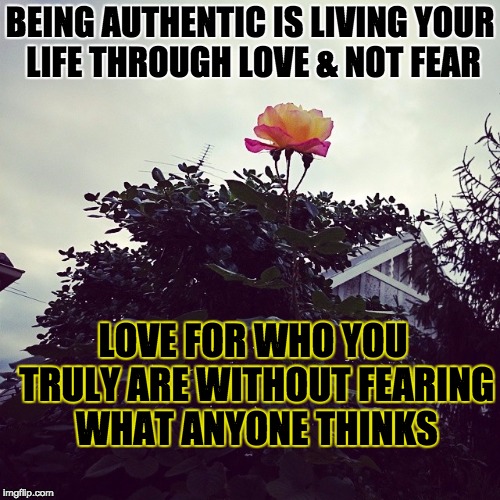 Authentic | BEING AUTHENTIC IS LIVING YOUR LIFE THROUGH LOVE & NOT FEAR LOVE FOR WHO YOU TRULY ARE WITHOUT FEARING WHAT ANYONE THINKS | image tagged in heart,awake | made w/ Imgflip meme maker