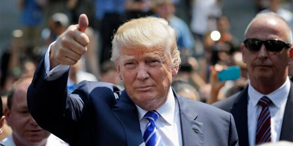 High Quality Donald Trump Thumbs up Blank Meme Template