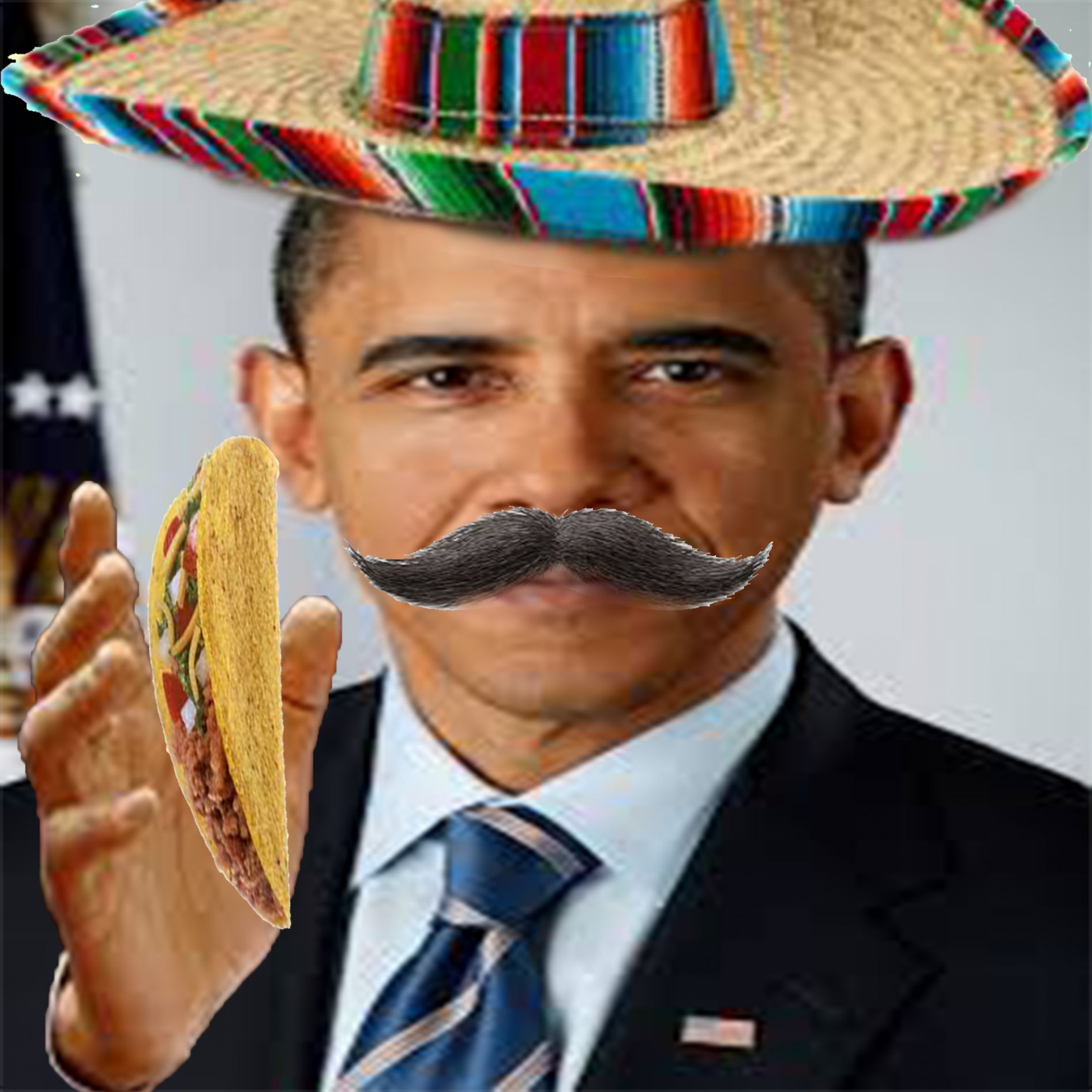 obama mexican Blank Meme Template