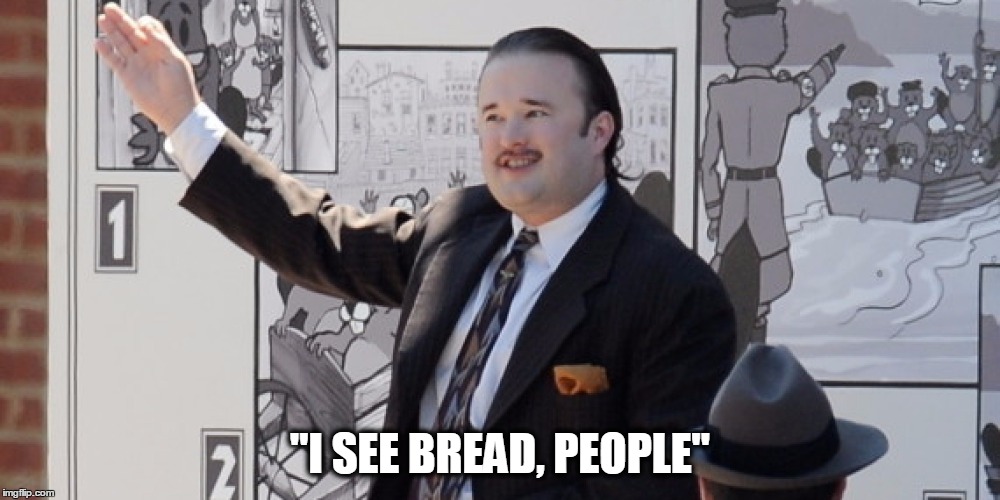 "I SEE BREAD, PEOPLE" | image tagged in sixth sense,movies,fat,funny,funny meme | made w/ Imgflip meme maker