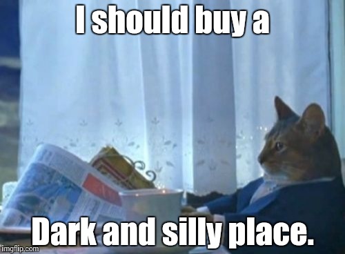 I Should Buy A Boat Cat Meme | I should buy a Dark and silly place. | image tagged in memes,i should buy a boat cat | made w/ Imgflip meme maker