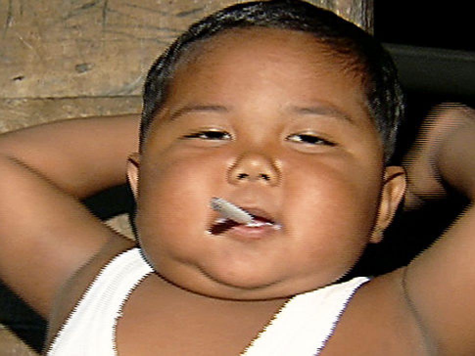 Smoking Baby Blank Meme Template