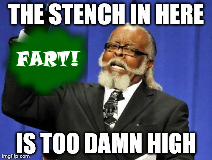 Too Damn High | THE STENCH IN HERE IS TOO DAMN HIGH | image tagged in memes,too damn high | made w/ Imgflip meme maker