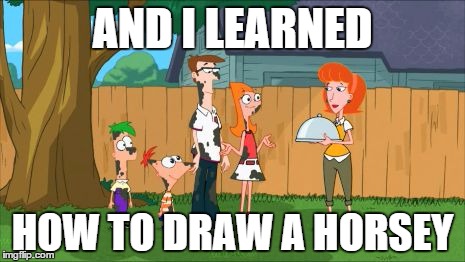 Draw Horses | AND I LEARNED HOW TO DRAW A HORSEY | image tagged in parrelgirl,funny,gifs | made w/ Imgflip meme maker