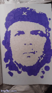 Che Guevara Querkle | image tagged in gifs | made w/ Imgflip images-to-gif maker