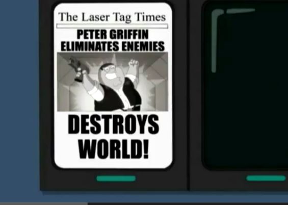 High Quality Peter griffin laser tag Blank Meme Template