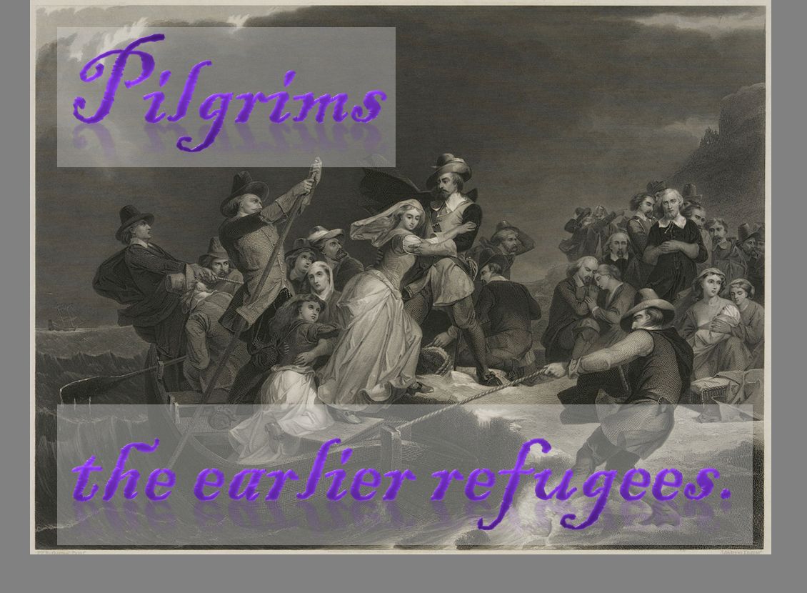 Pilgrims... the earlier refugees. Blank Meme Template