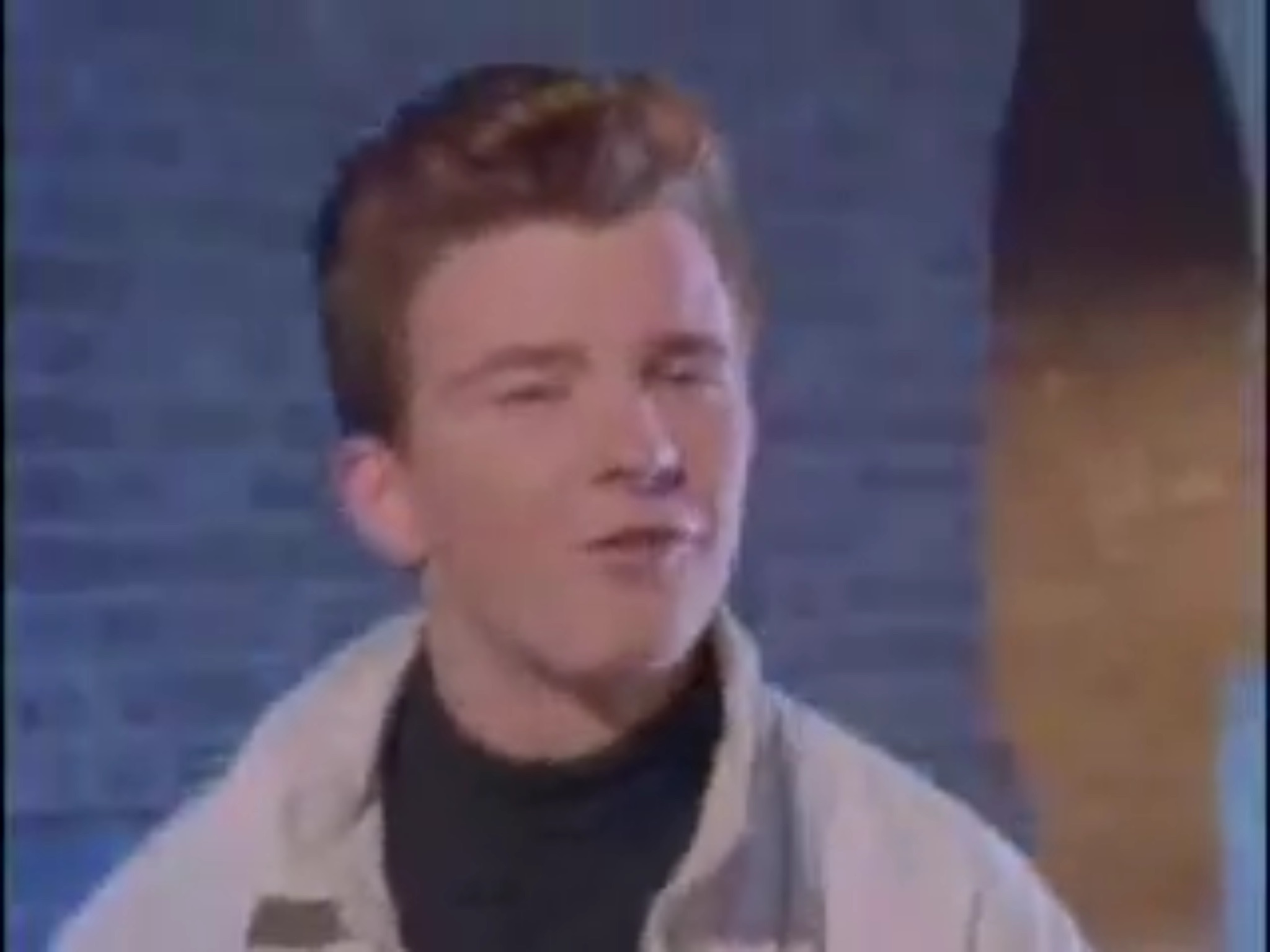 High Quality Rick rolled Blank Meme Template