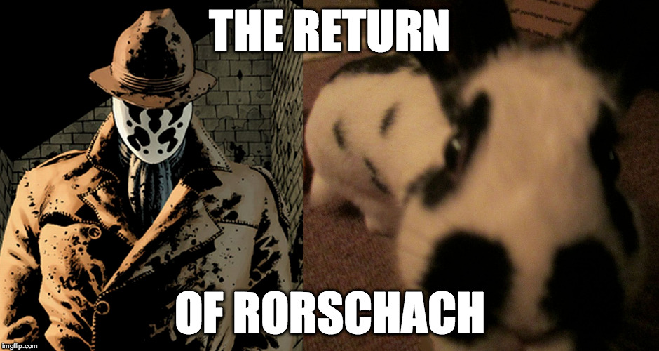THE RETURN OF RORSCHACH | image tagged in return | made w/ Imgflip meme maker