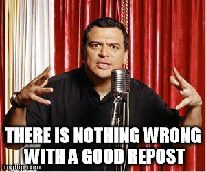 repost carlos | THERE IS NOTHING WRONG WITH A GOOD REPOST | image tagged in repost carlos | made w/ Imgflip meme maker