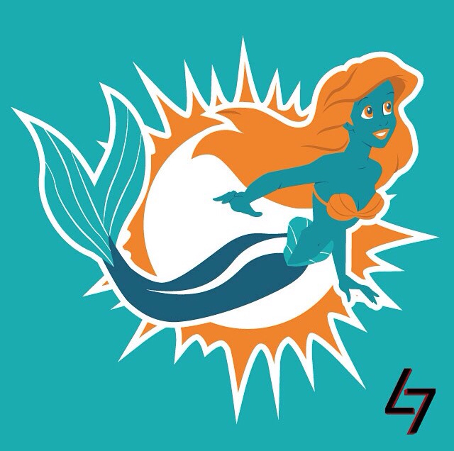 miami dolphins mermaid Blank Meme Template