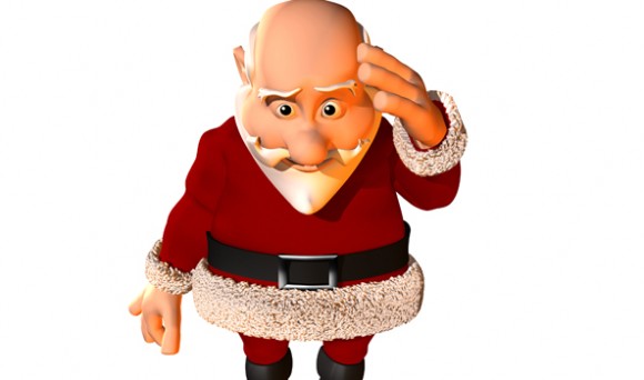 High Quality Confused Santa Blank Meme Template