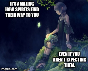 IT'S AMAZING HOW SPIRITS FIND THEIR WAY TO YOU EVEN IF YOU AREN'T EXPECTING THEM. | made w/ Imgflip meme maker