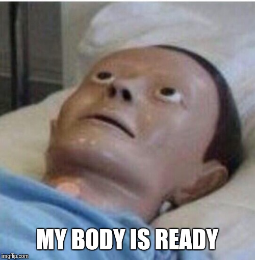 My creepy blow up doll be like | MY BODY IS READY | image tagged in nintendo,reggie | made w/ Imgflip meme maker
