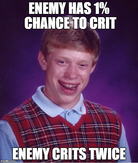 Bad luck Brian. Fire Emblem edition. | ENEMY HAS 1% CHANCE TO CRIT ENEMY CRITS TWICE | image tagged in memes,bad luck brian | made w/ Imgflip meme maker