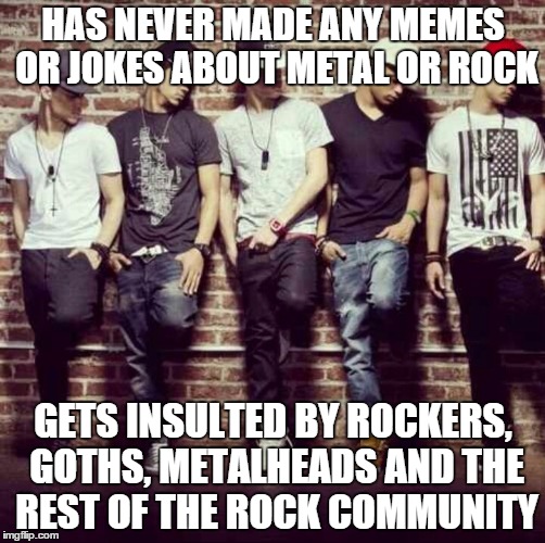 Swag Boys | HAS NEVER MADE ANY MEMES OR JOKES ABOUT METAL OR ROCK GETS INSULTED BY ROCKERS, GOTHS, METALHEADS AND THE REST OF THE ROCK COMMUNITY | image tagged in swag boys | made w/ Imgflip meme maker