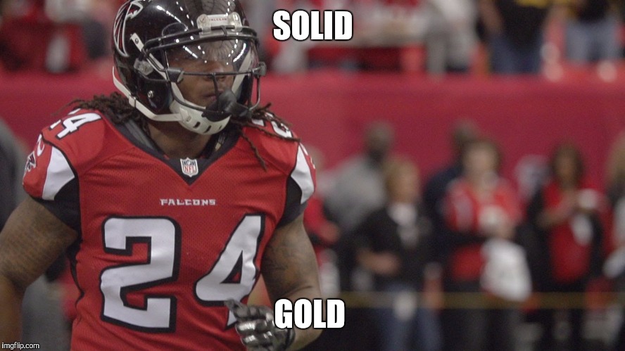 Freeman | SOLID GOLD | image tagged in freeman,falcons,nfl | made w/ Imgflip meme maker