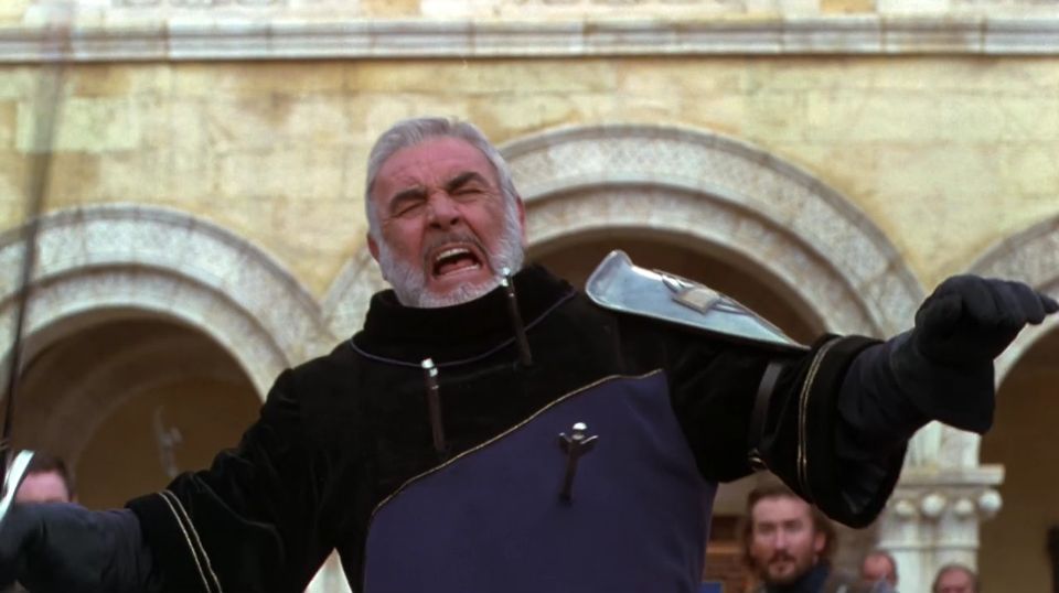 High Quality Sean Connery with sword First Knight Blank Meme Template