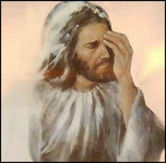 High Quality Jesus Facepalming Blank Meme Template