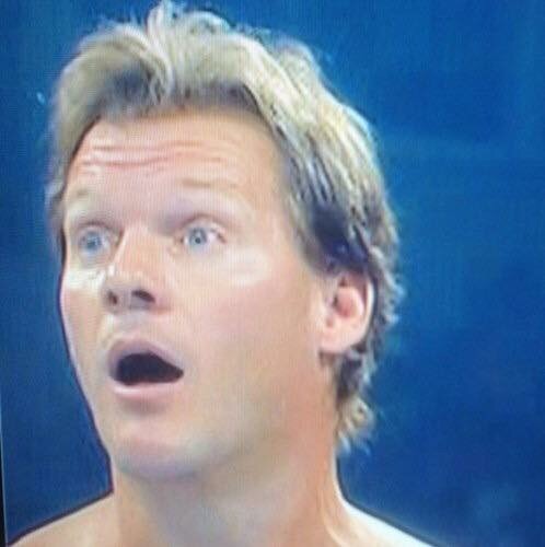 High Quality Chris Jericho surprised face  Blank Meme Template