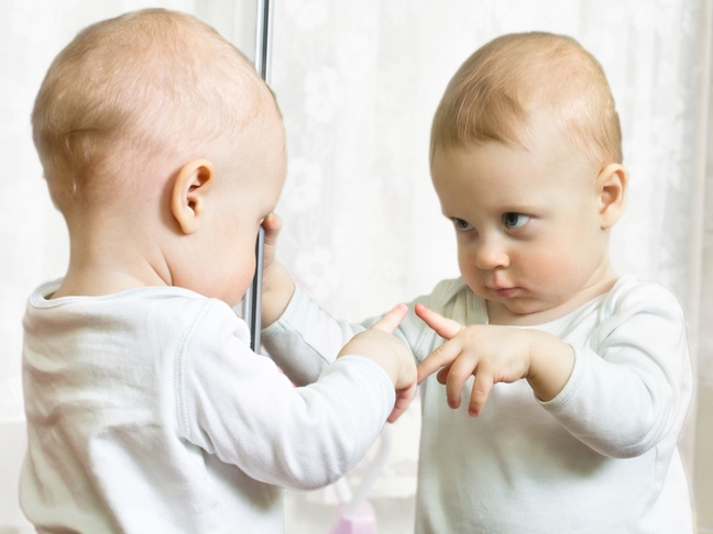 baby mirror Blank Meme Template