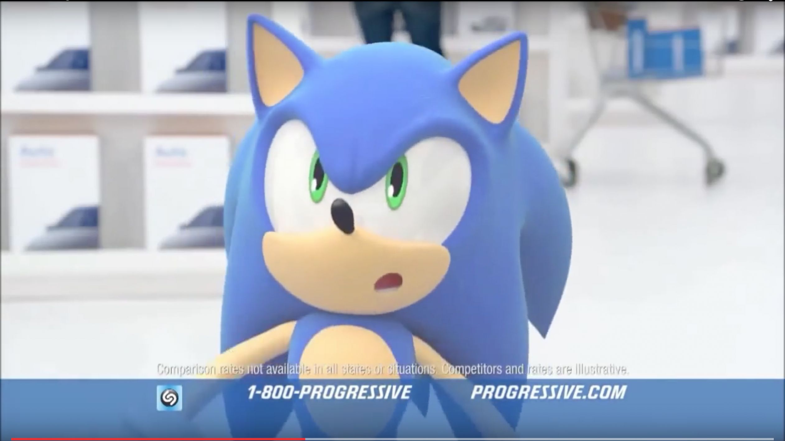 Sonic Progressive Commercial Blank Meme Template
