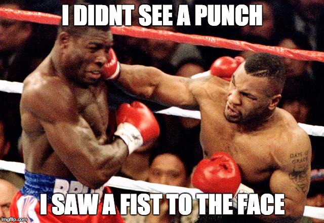 I DIDNT SEE A PUNCH I SAW A FIST TO THE FACE | image tagged in rwc2015 | made w/ Imgflip meme maker