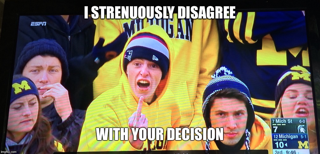 I STRENUOUSLY DISAGREE WITH YOUR DECISION | image tagged in i object,anger,disapproval | made w/ Imgflip meme maker