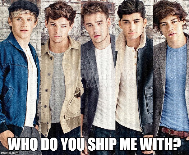 Who do you ship me with | WHO DO YOU SHIP ME WITH? | image tagged in 1d | made w/ Imgflip meme maker