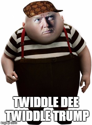 Twiddle Trump | TWIDDLE DEE TWIDDLE TRUMP | image tagged in scumbag,donald trump,funny,politics | made w/ Imgflip meme maker