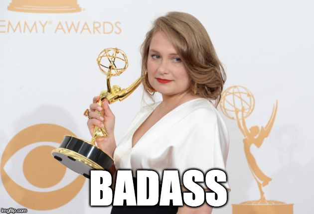 Merritt Weaver: Badass | BADASS | image tagged in merritt weaver,the walking dead | made w/ Imgflip meme maker