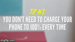 Jangan charge handphone sampai 100%. (Via: youtube.com)