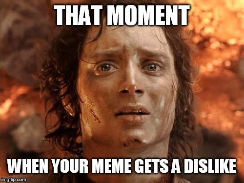 It's Finally Over Meme | THAT MOMENT WHEN YOUR MEME GETS A DISLIKE | image tagged in memes,its finally over | made w/ Imgflip meme maker