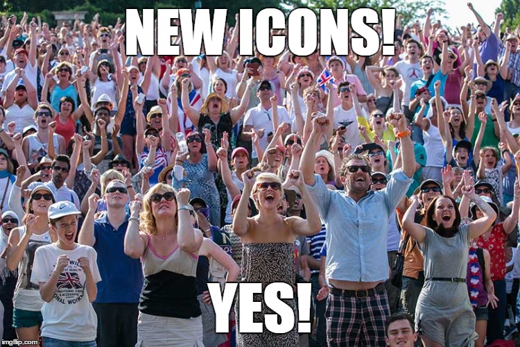 NEW ICONS! YES! | made w/ Imgflip meme maker