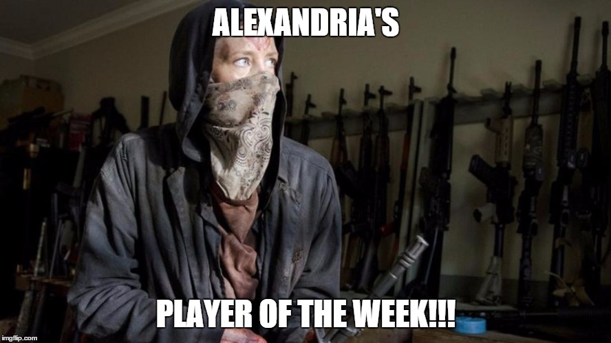 Carol Wolf  | ALEXANDRIA'S PLAYER OF THE WEEK!!! | image tagged in carol,the walking dead | made w/ Imgflip meme maker