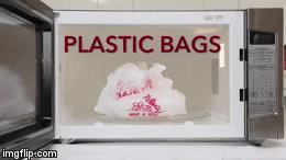 Kantong plastik, karena bisa terbakar, bahan kimia nya berbahaya, dan beracun. (Via: youtube.com) 