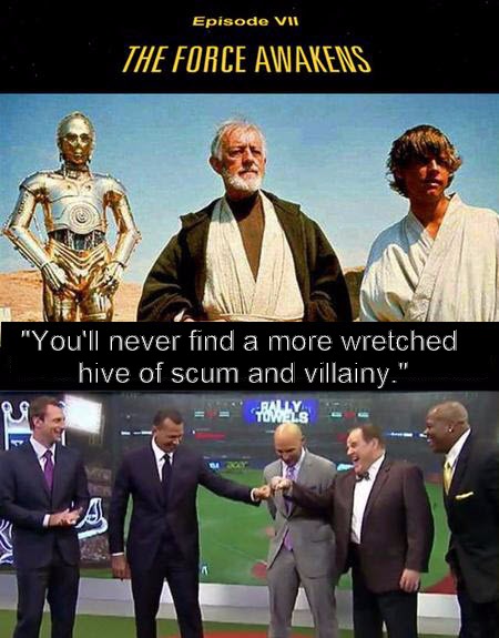 Wretched Hive | "You'll never find a more wretched hive of scum and villainy." | image tagged in comedy,star wars | made w/ Imgflip meme maker