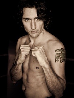 Trudeau boxer Blank Meme Template