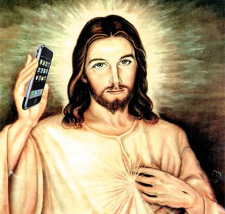 Cell Phone Jesus Blank Meme Template