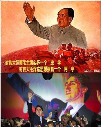 High Quality Justine Trudeau Mao Blank Meme Template