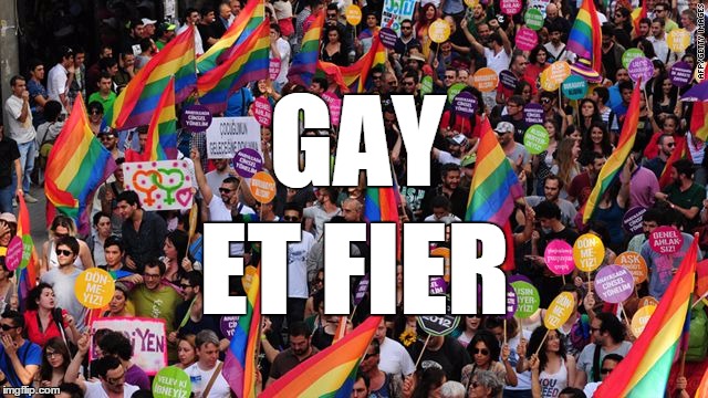 lgbt  | GAY ET FIER | image tagged in lgbt  | made w/ Imgflip meme maker