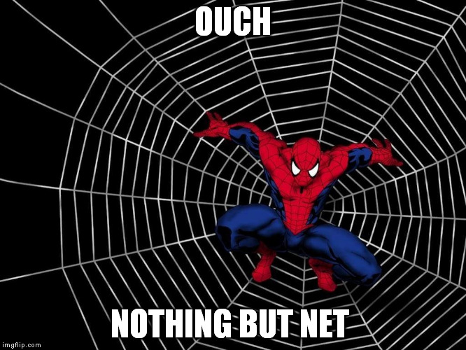 OUCH NOTHING BUT NET | made w/ Imgflip meme maker
