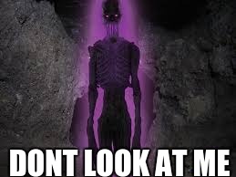 DONT LOOK AT ME | image tagged in enderman | made w/ Imgflip meme maker