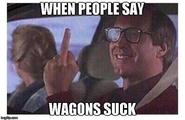 Christmas Vacation | WHEN PEOPLE SAY WAGONS SUCK | image tagged in christmas vacation | made w/ Imgflip meme maker