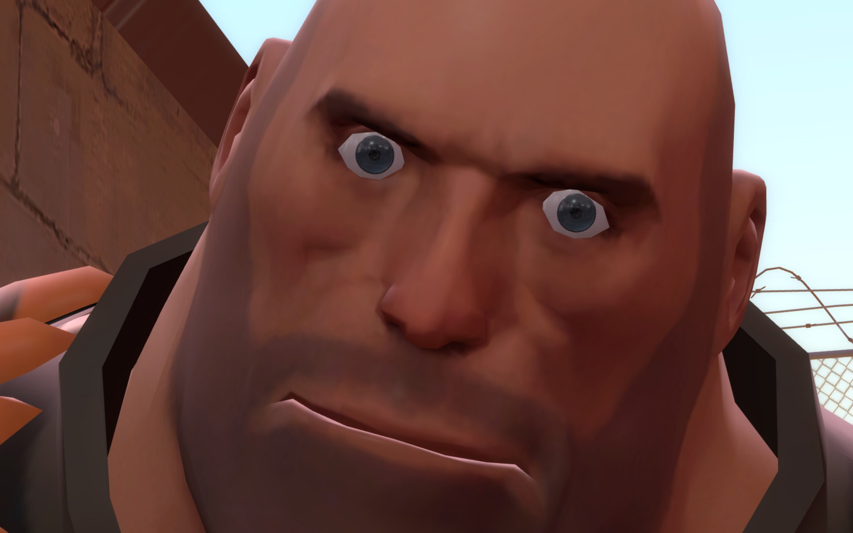 High Quality Heavy Up Close Blank Meme Template