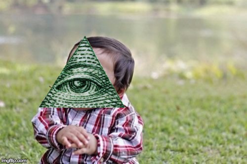 Evil Toddler | image tagged in memes,evil toddler | made w/ Imgflip meme maker