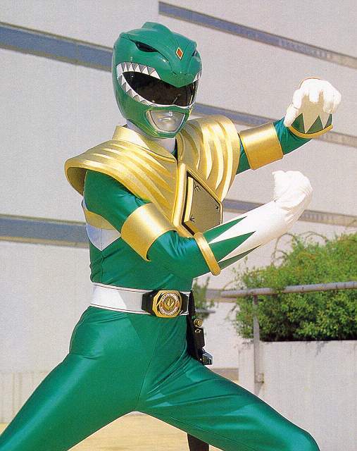 Green ranger Blank Meme Template