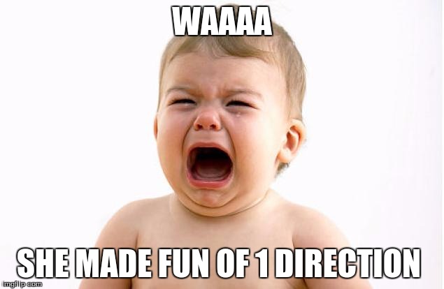 WAAAA SHE MADE FUN OF 1 DIRECTION | made w/ Imgflip meme maker