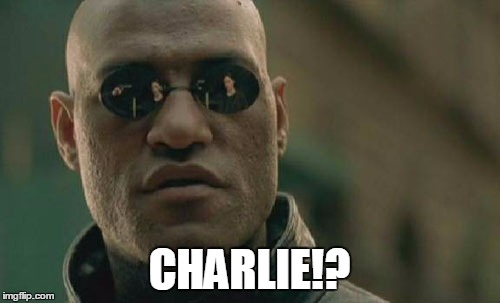 Matrix Morpheus Meme | CHARLIE!? | image tagged in memes,matrix morpheus | made w/ Imgflip meme maker
